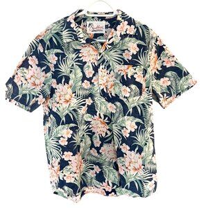 Chubbies Mens Floral Hawaiian Friday Shirt Short Sleeve Button Up Sz L